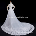 Vestido De Noiva Long Sleeve Lace Wedding Dress with Long Tail Luxury Robe De Marriage Marriee